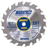Irwin14015Marathon Carbide Tipped Circular Saw Blade-5-3/8"18T MARATHON BLADE (並行輸入品)
