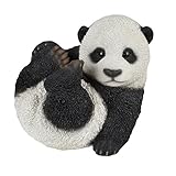 国華園 精巧ポリ製オーナメント 愉快なパンダ 1個 幅19.5×奥行25×高さ19.5cm パンダ