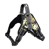 TAIL UP 犬用ハーネス 犬胴輪 オックスフォード製 ソフト 束縛感なし 通気性 調節可能 引っ張り防止 小型犬 中型犬 大型犬 柴犬 秋田犬 散歩/訓練/お出掛 胴輪 (S, カモ)