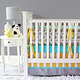 Caden Lane 2 Piece Crib Set, Gray Bright Baby by Caden Lane