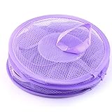 fiaya Hanging Storage Net Kids Toy Organizerバッグベッドルーム壁ドアクローゼットストレージバッグ パープル