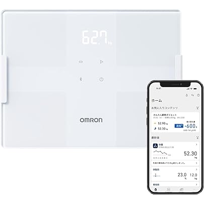 Amazon.co.jp: 体重体組成計 カラダスキャン HBF-228T-SWシャイニー