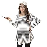 マタニティウェア レディース Tシャツ 長袖/半袖 ロング オールインワン 【産前産後兼用】 マタニティ ママ服 マタニティ服 妊娠 妊娠服 妊婦服 ゆったり 大きいサイズ ホワイト XL