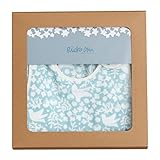 Rieko Oka(岡 理恵子) ベビーギフトセット RA-01(スタイ&ブルマパンツ)小鳥 ブルー 日本製