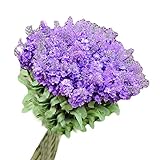 ラベンダー人工花ウェディングブーケ写真の小道具 - ライトパープル 結婚式の花嫁のブーケ 人工花束