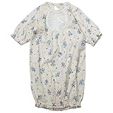 《初夏盛夏対応》(日本製) Pample Mousse(パンプルムース) 針抜き天竺花柄2WAYドレス 50cm ~ 70cm /IV NO.DP-72550