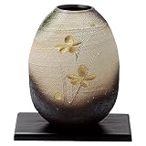 信楽焼 石はぜ金華 花器・花瓶 化粧箱入り