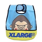 XLARGE KIDS ファニーゴリラビブ Lブルー(56) F(BABY)