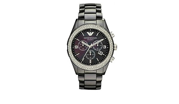 emporio armani watch ceramica black