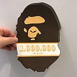 BAPE APE HEAD 特大ステッカー A BATHING APE エイプ 猿顔 20x14cm