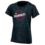 NCAAチャンピオンユースガールズの引出線半袖Tシャツ L ブラック