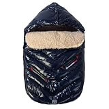 7A.M. ENFANT POLAR IGLOO ベビーカーフットマフ Oxford blue 6-18M