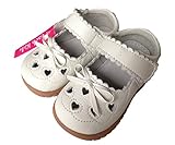 (ピーチキッズ)Peach Kids リボンモチーフ ベビーシューズ (21：内寸13.0cm, ホワイト)