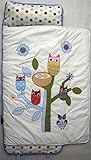 SoHo Nap Mat , Blue owl tree (All Hand Embroidery) by SoHo Designs [並行輸入品]