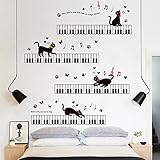 Takarafune ウォールステッカー 猫 壁紙シール 動物ステッカー 剥がせるウォールステッカー 60*90cm