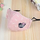 マスク mask 洗える 風邪 花粉 アレルギー 予防ＵＶカットマスク　綿　 (桜色)