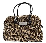 Trumpette Schleppbags Diaper Bag in Leopard Print Fur, Large by Trumpette
