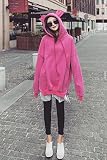 XUANKU with 2ピースのカシミアセーター厚み付けFalseロングルーズコートセーターGirls分割