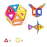 マグハッピー 訳あり 箱なし 14ピース マグネットブロック 磁気おもちゃ 知育玩具 マグフォーマー 磁石付き積み木 14ピース入り 創造力と想像力を育てる知育 玩具 MAGHAPPY