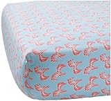 Serena & Lily Zebra Crib Sheet- Punch [並行輸入品]