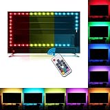 バイアス照明、relohas TVバックライトFRリモートコントローラ、RGB LEDストリップホームマルチカラーRGB LEDテレビのHDTV、LEDストリップライトの照明のフラット画面テレビ、PC