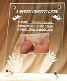 出生証明書　miniタイル付き！～大切に残したい思い出ガラスメモリアル～