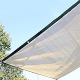 Firlar UVカット シェード セイル 省エネ・目隠し・日よけ・ベランダ・バルコニー・窓・軒先 オーニング ブルー ストライプ/イエロー 簡単設置＆夏の節電・省エネ効果!!