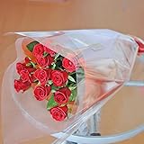 最高級のトップローズを使用した 赤いバラの花束 10本 エーデルワイス 花工房