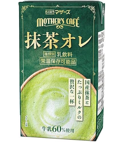 Amazon.co.jp: らくのうマザーズ 抹茶・オ・レ 250ml紙パック×24本入