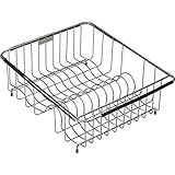 Elkay LKWERBSS 12-3/8-Inch x 15-3/8-Inch x 5-1/2-Inch Wavy Wire Rinse Basket, Stainless Steel Finish