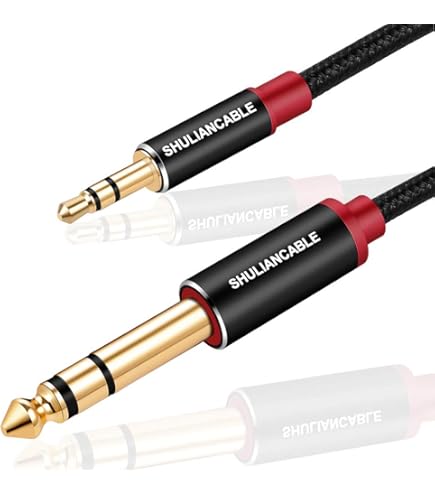 Vention 3.5mm Male To 2x6.5mm Male Audio Cable, 5 Meter, Black | BACBJ Buy, Best Price In - View #3
