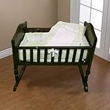 Baby Doll Bedding Royal Pique Cradle Bedding Set, Sage