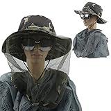 eSport 2018 Unsex Sun Hat with Hidden Mosquito Net, UPF 50 UV保護、昆虫保護釣り帽子、夏Hat with Wide Brim For釣り、ア