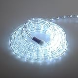 24 ft。スーパー明るい頑丈Warm / Cool White LEDロープライトカスタムカット－expandable 216 ft – 2線1 / 2 " 120 V UL Listed、Perf