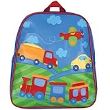 ステファンジョセフ【ハリウッドスター&セレブ御用達】男の子用GO-GO BAG乗り物ワールドリュック,バックパック,機関車かばん,飛行機バッグ,通園・通学バッグ,Stephen Joseph,遠足,水