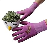 子供 グローブ ガーデニング 作業 グローブ PROMEDIX ガーデニング グローブ 子供 用 作業 グローブ ガーデニング 釣り 潮干狩り 用 通気性 保護 特別 コーティング 耐切創 (ピンク)