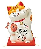 彩絵千客万来招き猫(大) 7742