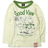 《秋冬春対応》BOOM TOWNKIDS(ブームタウンキッズ) ゾウさんGOOD VIEW スラブ天竺長袖Tシャツ 120cm/オフ NO.F-961015
