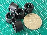 SK-13　配線孔キャップ　プラスチック・黒　内円直径φ9mm ケース穴13mm　　ケース全径14.5mm　５個入＜yjp-0560＞