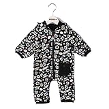 MONICA BABY BLUE ベビー ロンパース MONIMOCA POPロンパース 60cm サイズ ブラック コットン 2111517002