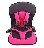 （HARU）簡易型 チャイルド チェア シート 椅子に簡単取付 ＆ ドアストッパー1個 セット (レッド)