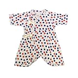 (ocean&ground)オーシャン＆グラウンド コンビ肌着 新生児 半袖 肌着 短肌着 1620127 APPLE DOT ベビー 赤ちゃん 半袖ロンパース 女の子 男の子 ボディスーツ 肌着