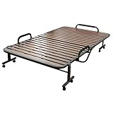 〈H.W〉立ち座り楽ちん天然木すのこ折りたたみベッド　シングル