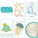かわいい赤ちゃんposters-セットの4つの11 x 17壁アートプリント、ベビーシャワーPresentアイデアのためのギフト、両親、子供赤ちゃん保育園装飾、壁の装飾、ベビー壁アート