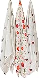 Little Unicorn Cotton Muslin Swaddle - Summer Poppy Set - 3 Pk by Little Unicorn