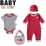 ノースフェイス THE NORTH FACE ベビー 赤ちゃん ロンパースセット Rompers Set NTB61610 ローズレッド