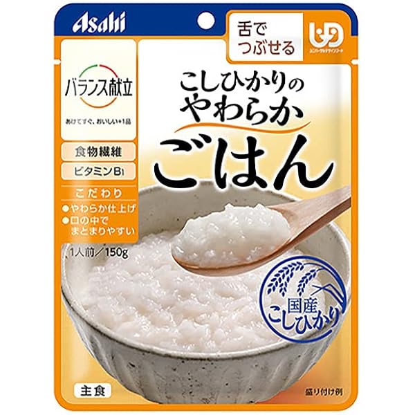 Amazon | アサヒ バランス献立 こしひかりのなめらか鯛だし