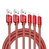 USB Type C ケーブル【3本セット 2m】タイプc 充電ケーブル 急速充電 デニム生地 超耐久 USB A to USB C ケーブル データ転送 iPhone 16 Pro Max iPhone 15 Plus Galaxy Xperia AQUOS Pixel Arrows Huawei 等の各種Type C機器対応 (レッド)