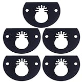 ファインブラック＆デッカーボッシュ用5pcs 80mmブラックHSS半円セグメントソーブレード