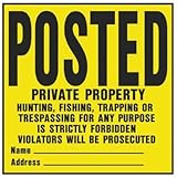 hy-ko yp-1 11 " x 11 "プラスチックPrivate Property Sign